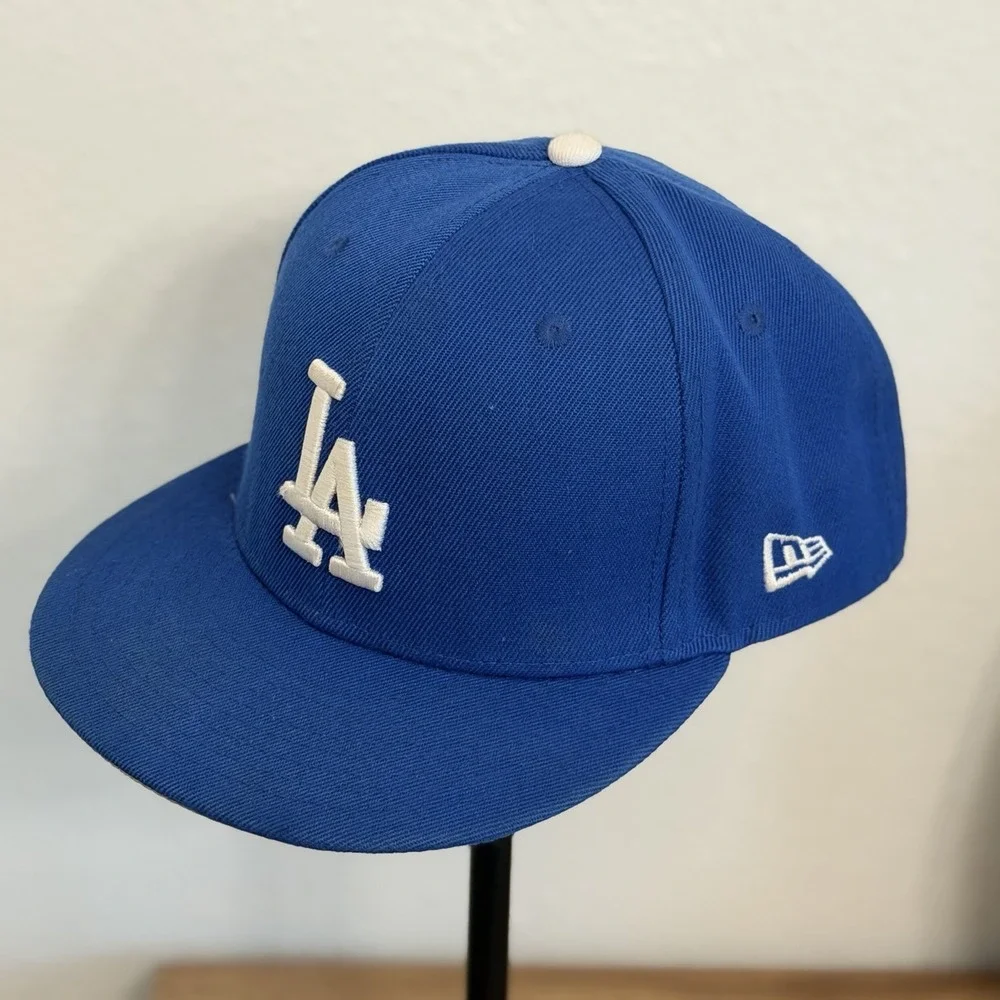 Los Angeles Dodgers LAD MLB Authentic Era New 59FIFTY Fitted Hat 7 1/4